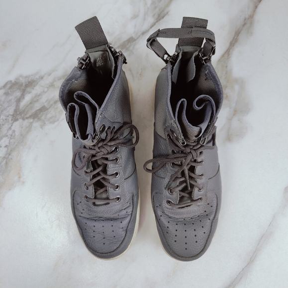 Nike Men's SF Air Force 1 Mid Dark Gray Basketball Shoes Sneakers, Sz 9 - Picture 6 of 9